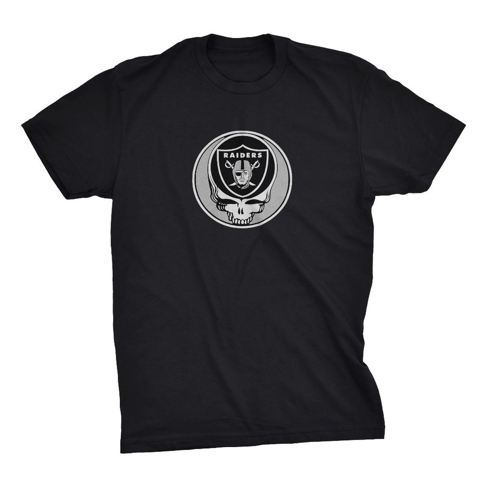 Las Vegas Raiders Grateful Dead Forever Sphere Shakedown Style T-shirt NWT